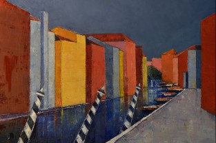 I colori di Burano, olio su tela, cm 100 x 80, 2015